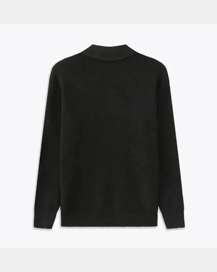 David™ | Zip-Up Polo Sweater