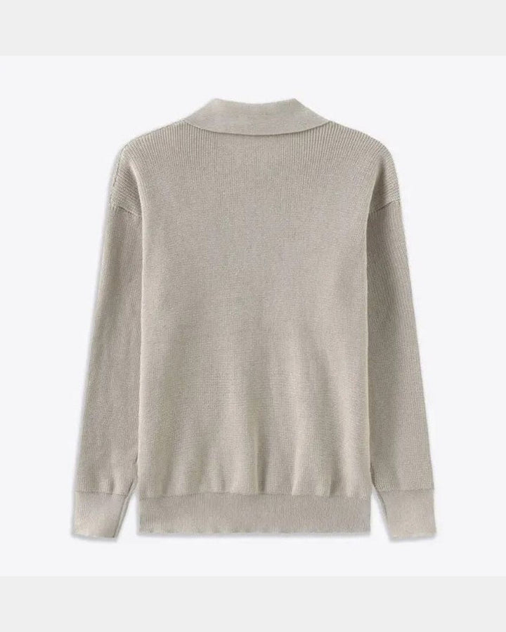 David™ | Zip-Up Polo Sweater