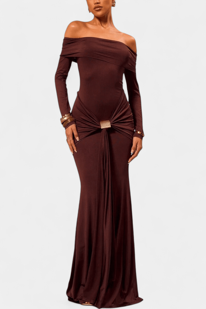 Ditte | Maxi Off-Shoulder Dress