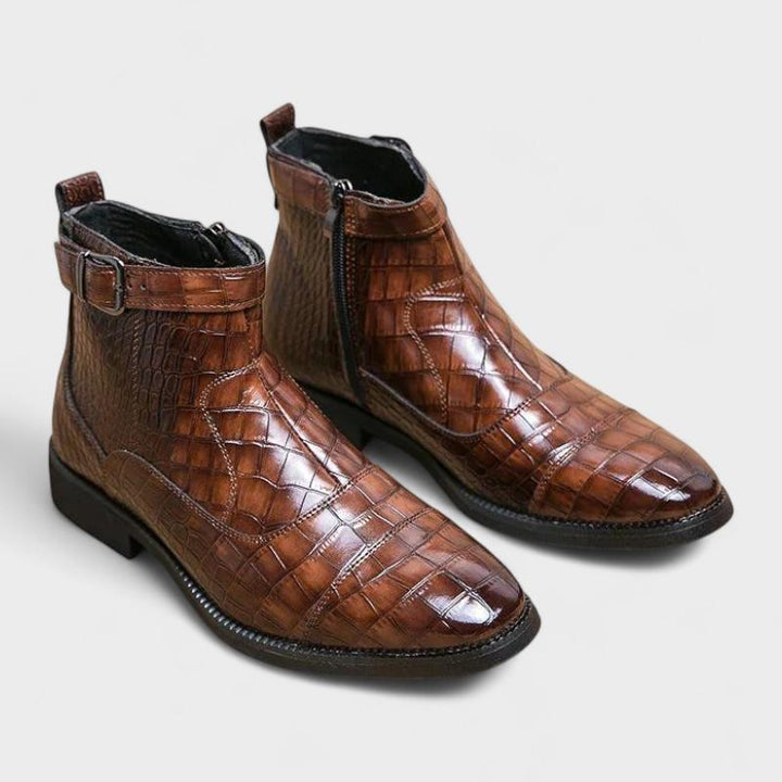 Dylan | Kunstlæder Støvler med Spænde