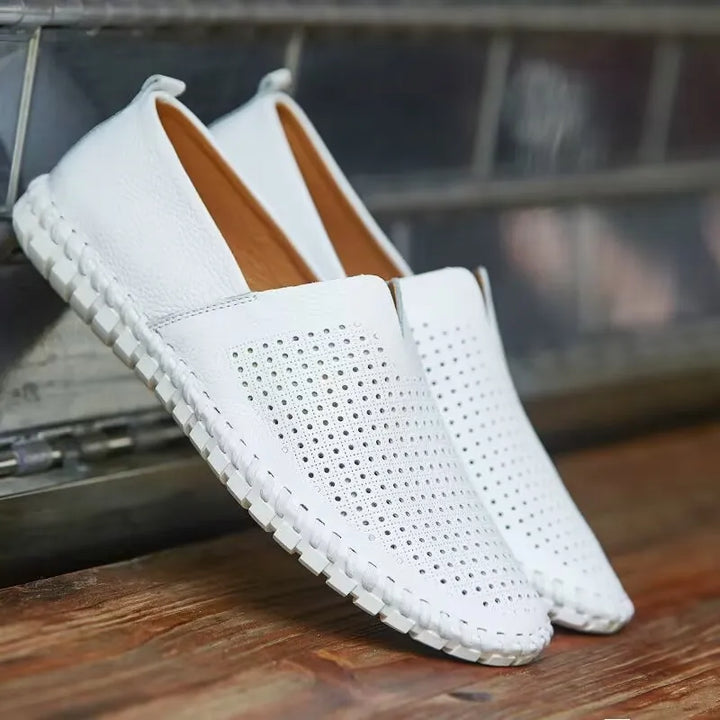 Chic Breathable Leather Loafers