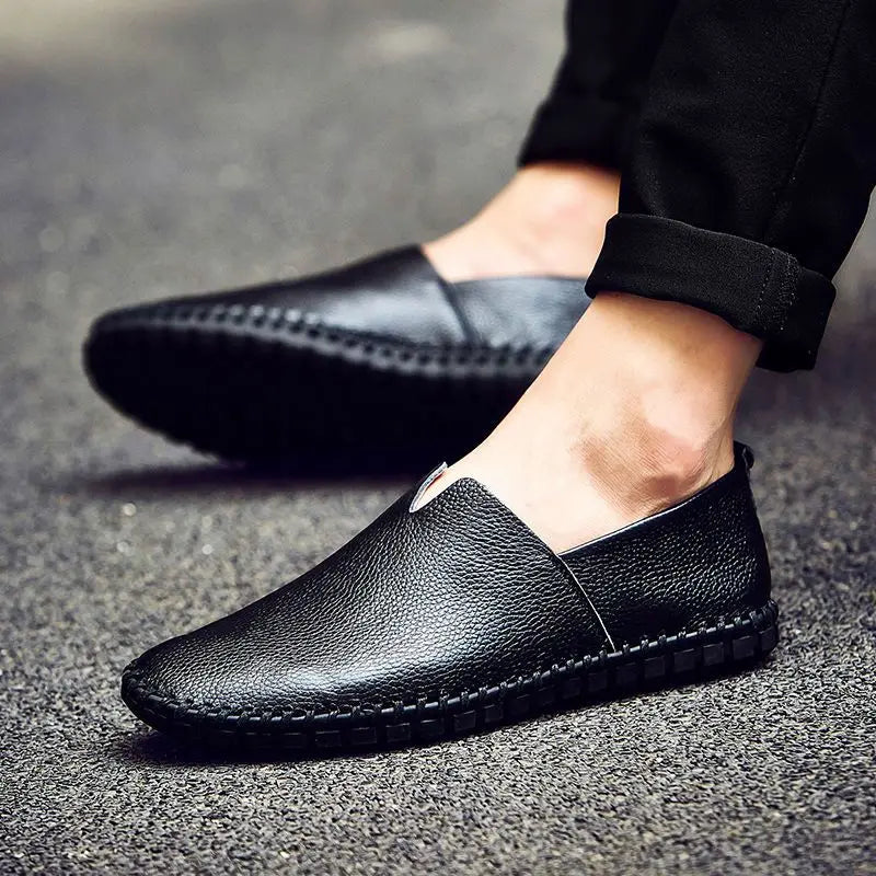 Chic Breathable Leather Loafers