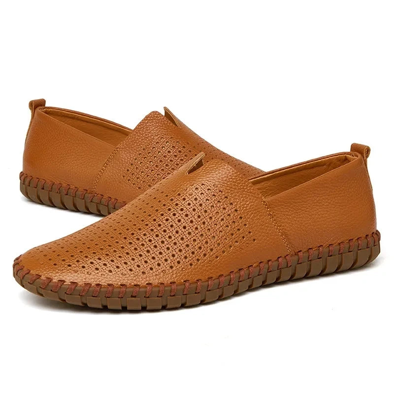 Chic Breathable Leather Loafers