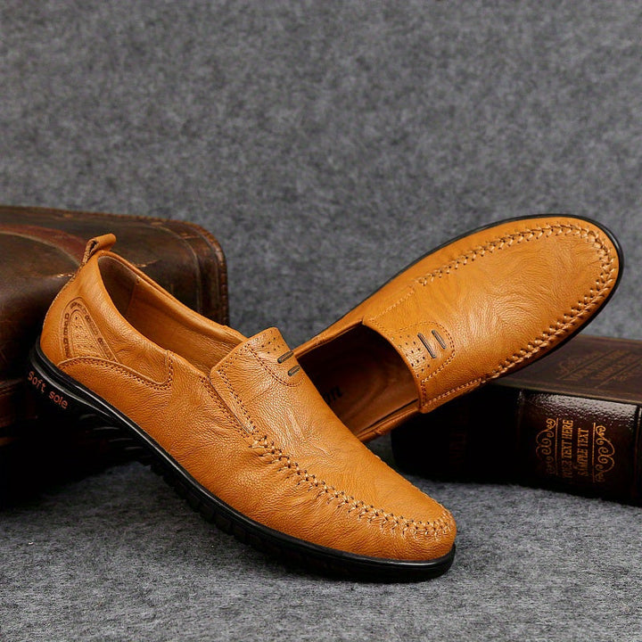 Smarte læderloafers
