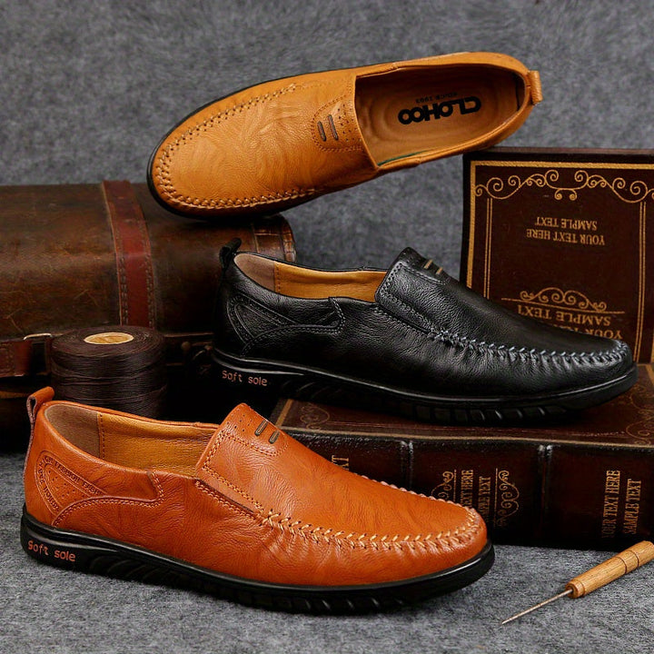 Smarte læderloafers