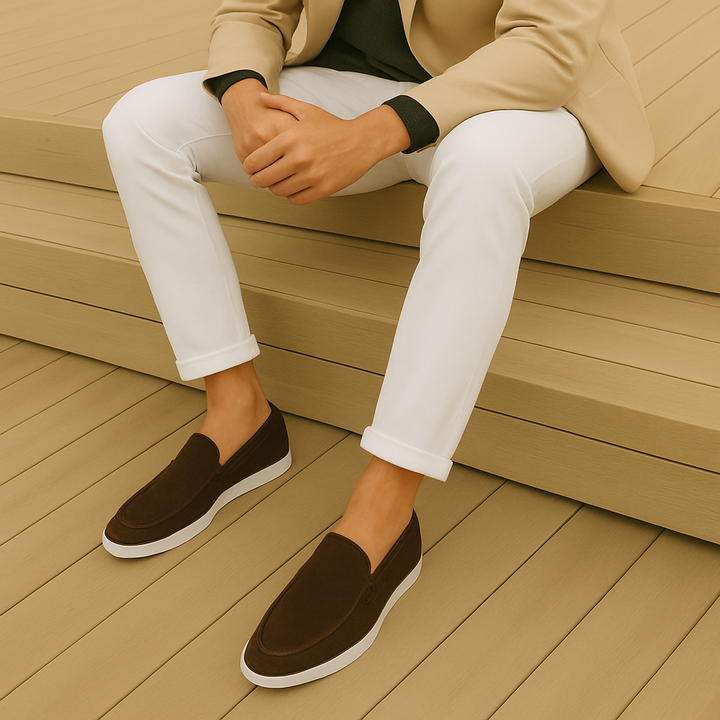 Smarte Loafers i Ruskind