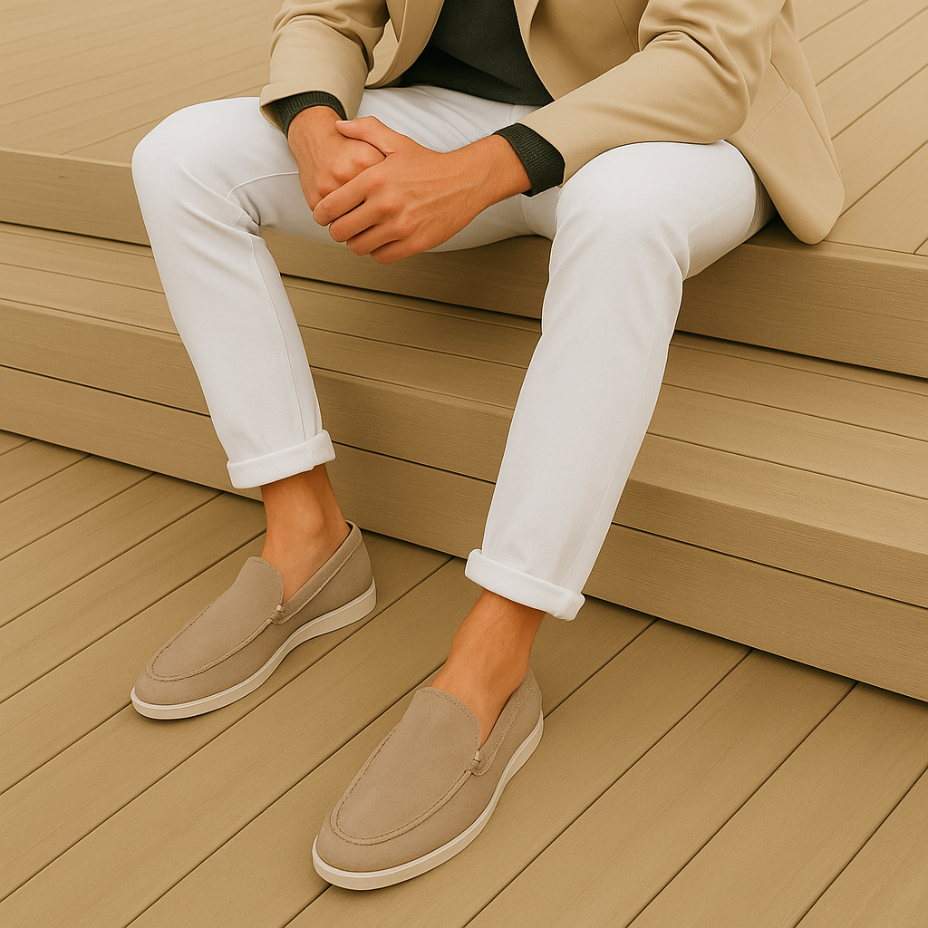 Smarte Loafers i Ruskind