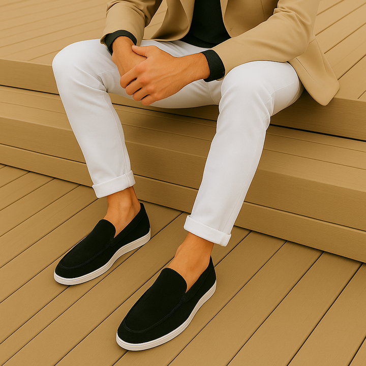 Smarte Loafers i Ruskind
