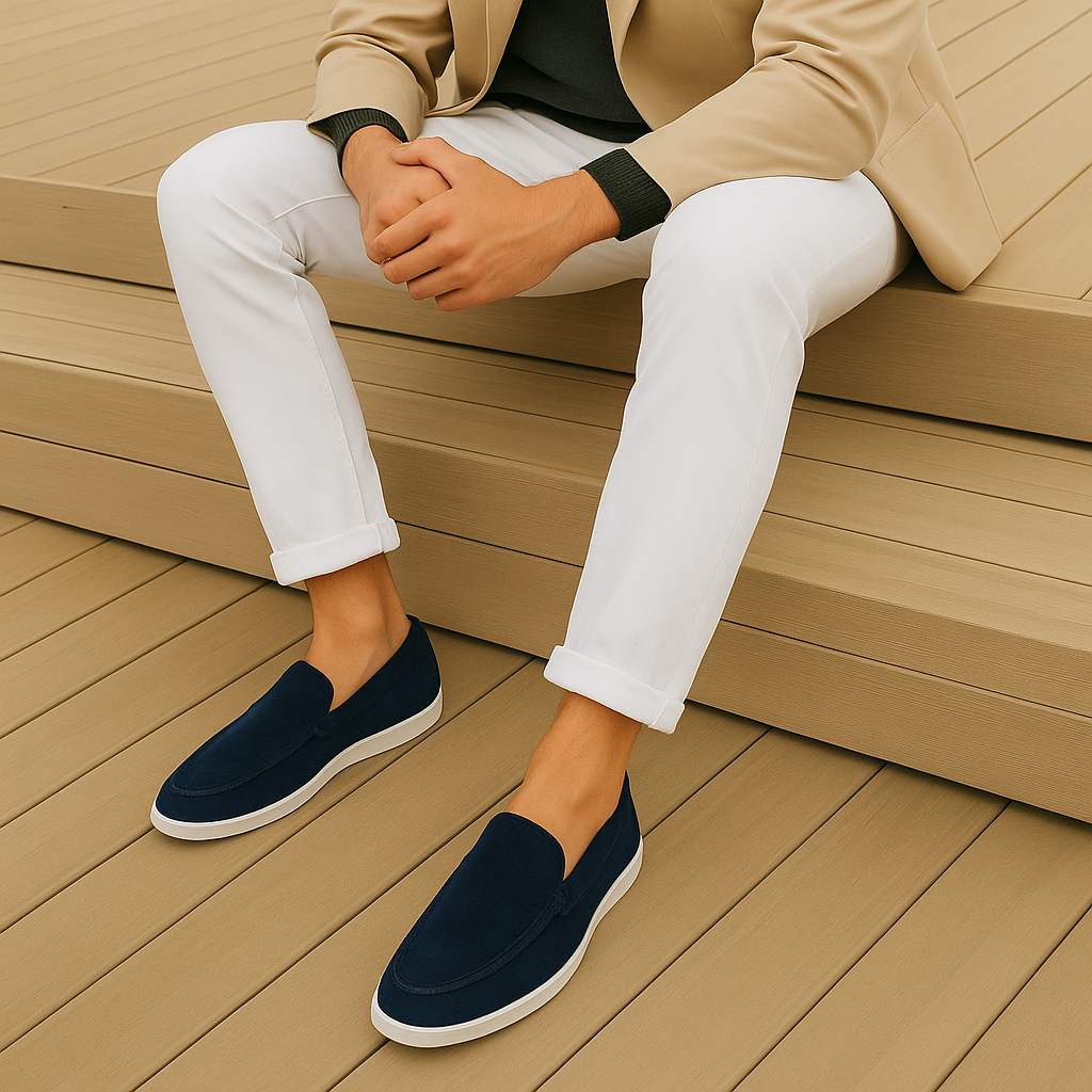 Smarte Loafers i Ruskind