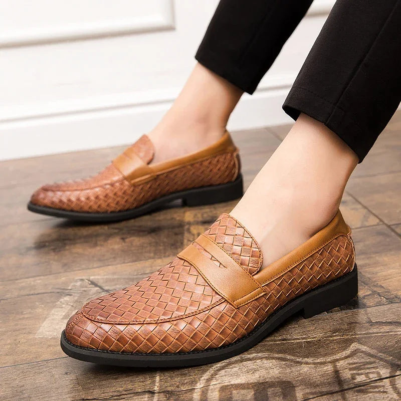 Chic Woven Loafers
