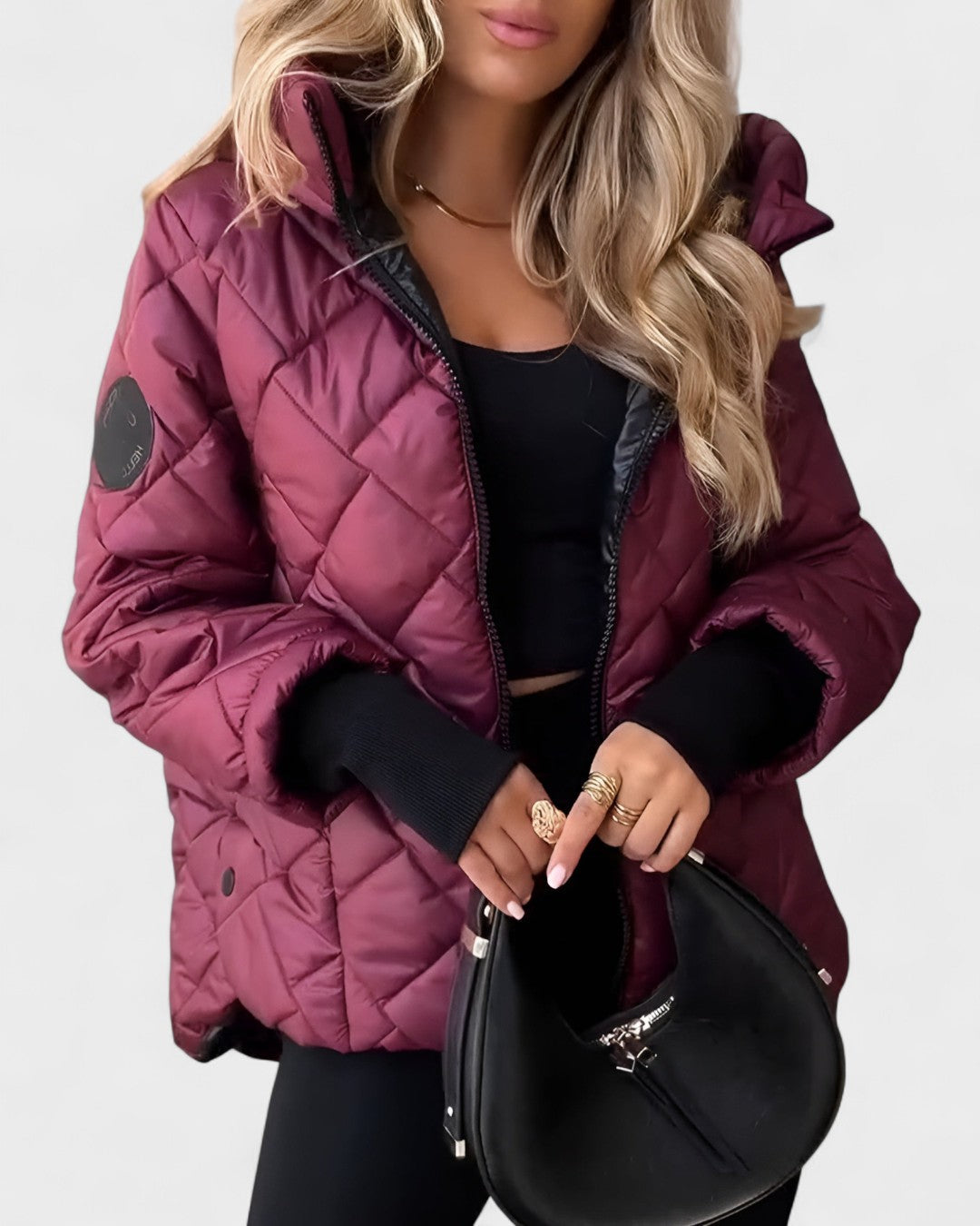 Ema™ | Elegant Jakke med Hætte