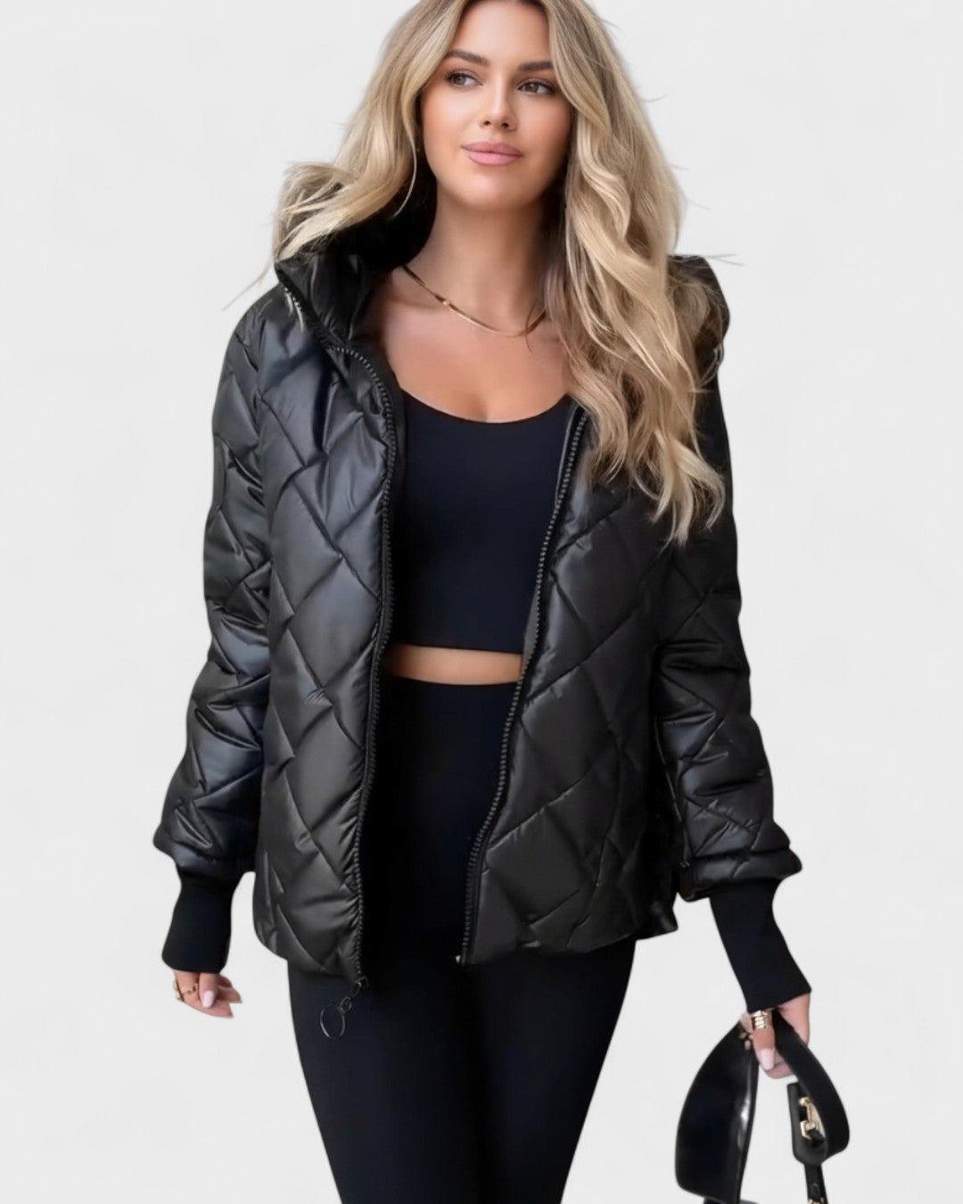 Ema™ | Elegant Jakke med Hætte