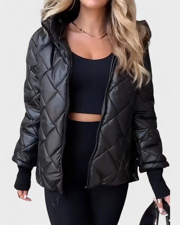 Ema™ | Elegant Jakke med Hætte