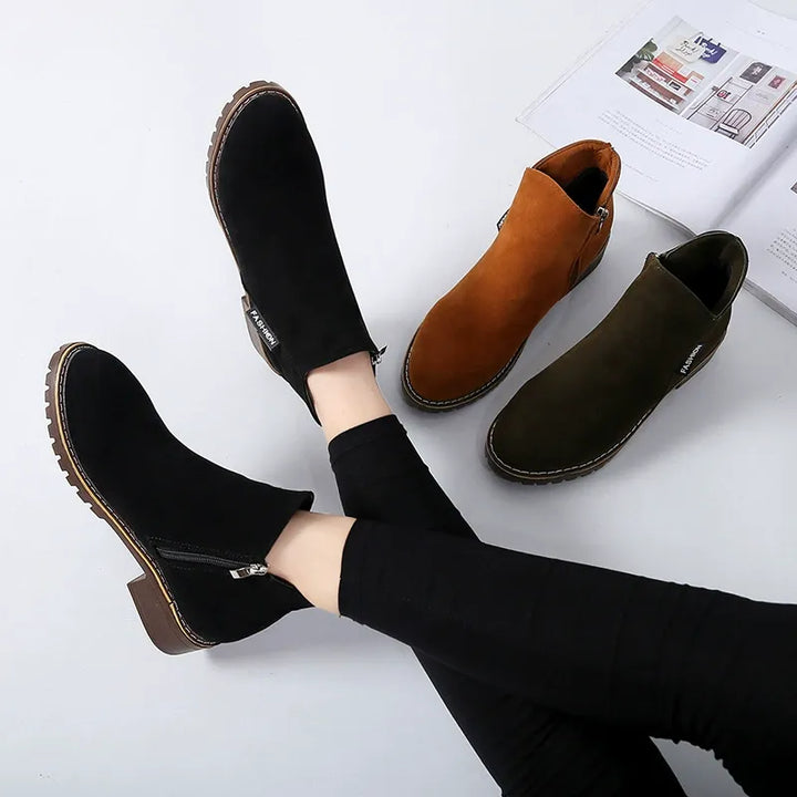 Emilia | Klassiske vinterstøvler med lav hæl