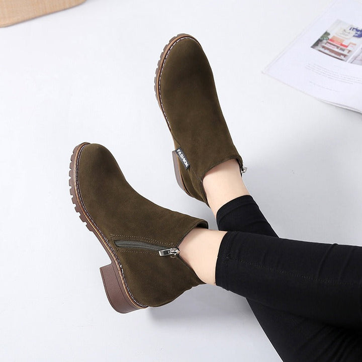 Emilia | Klassiske vinterstøvler med lav hæl