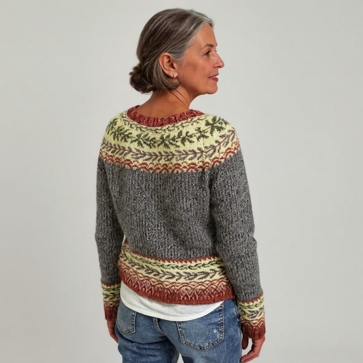 Frances | Retro Island Knit Sweater