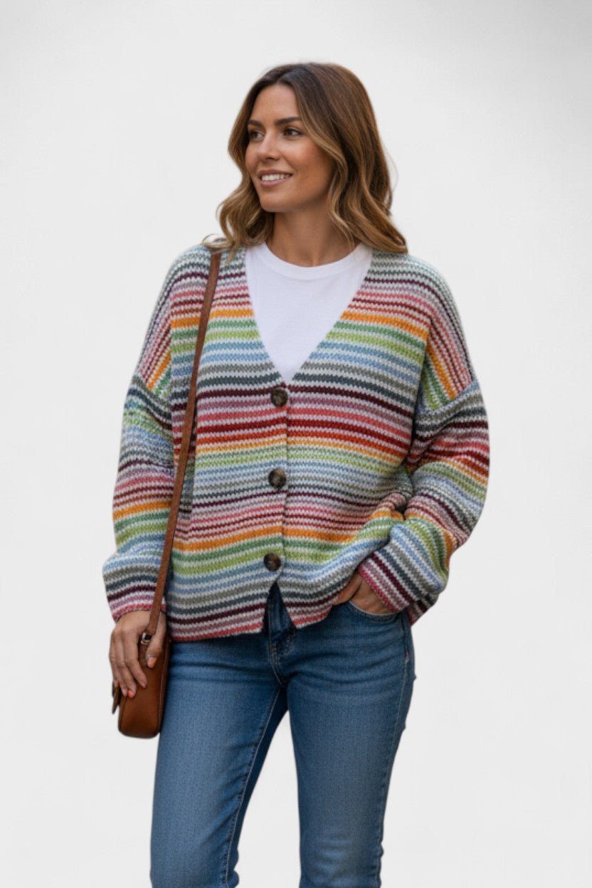 Fran™ | Livlig Cardigan with Buttons
