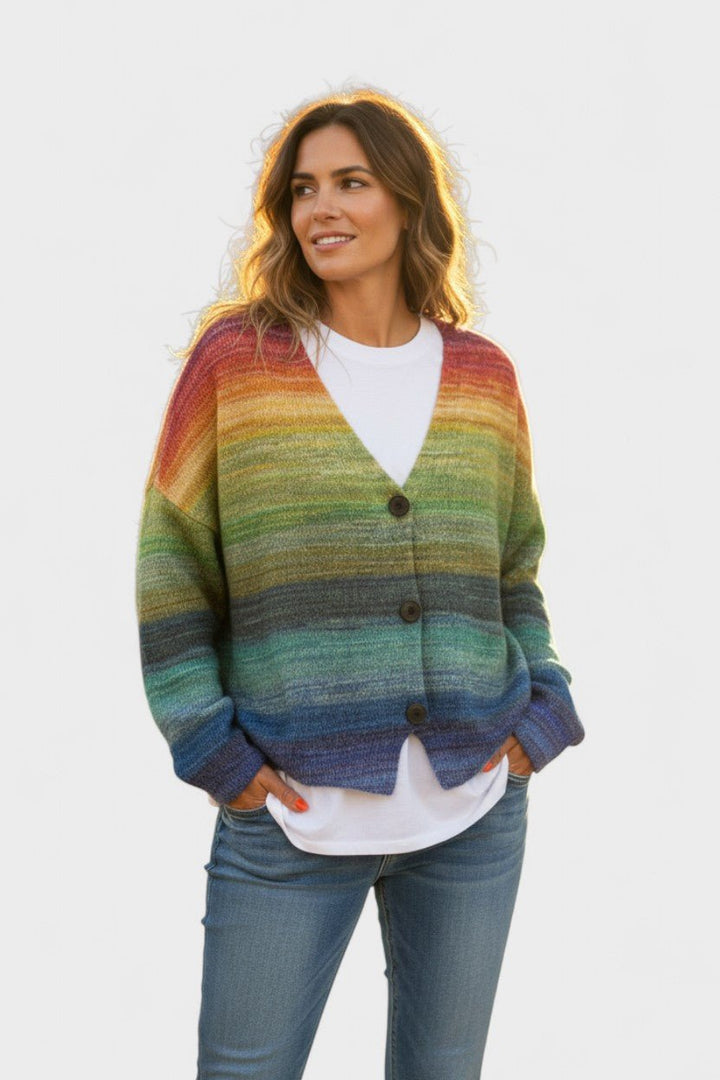 Fran™ | Livlig Cardigan with Buttons