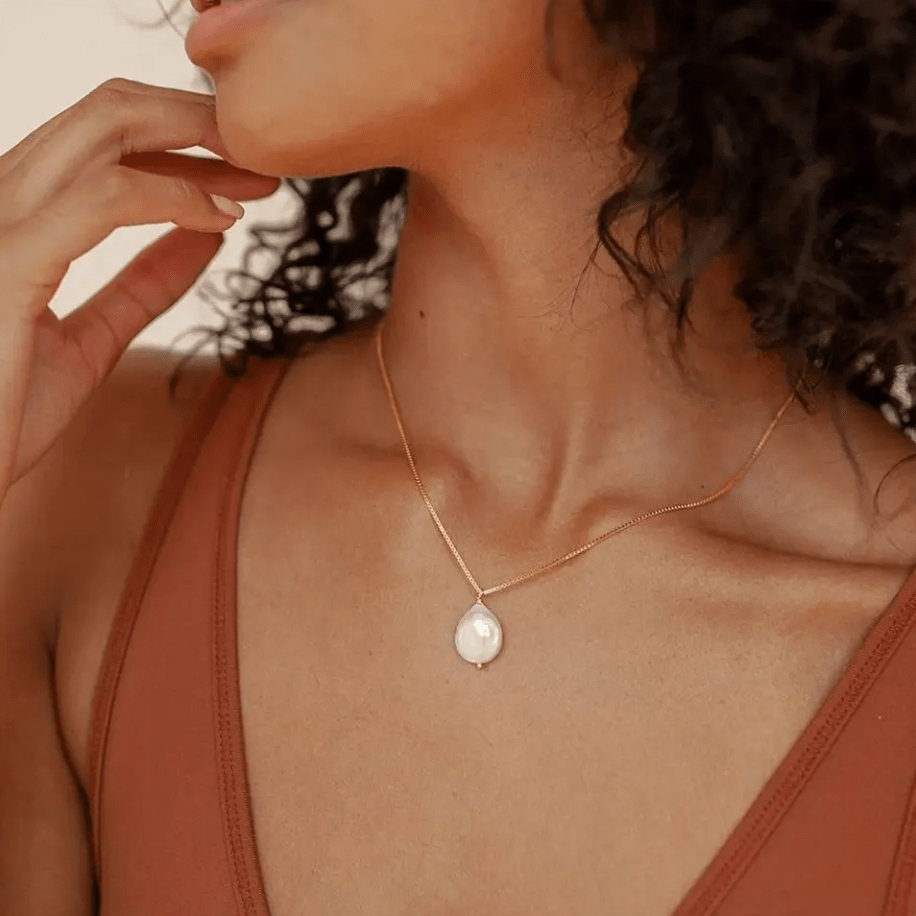 Freja | Halskæde med Guldkant