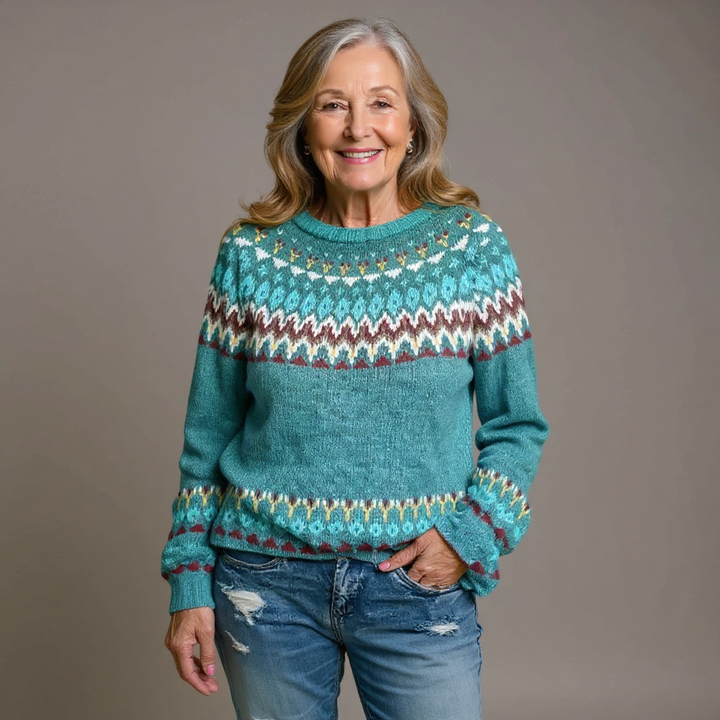 Gloria | Retro Island Knit Sweater