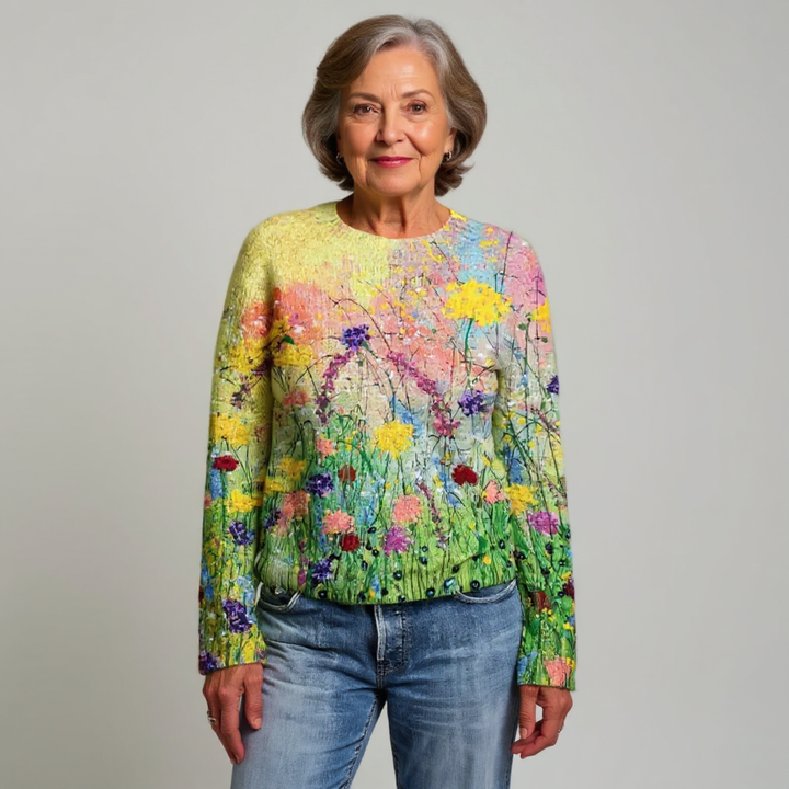 Grace | Retro Island Knit Sweater