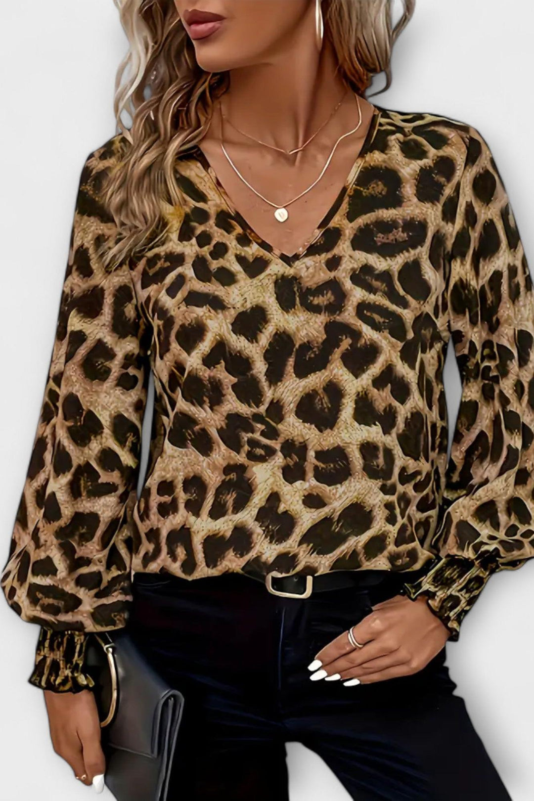Gry | Leopard Print Shirt