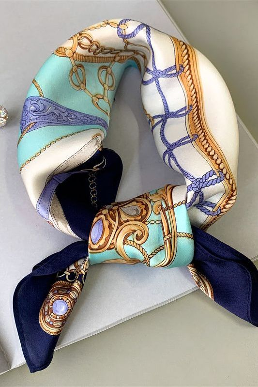 Grey Silk Scarf