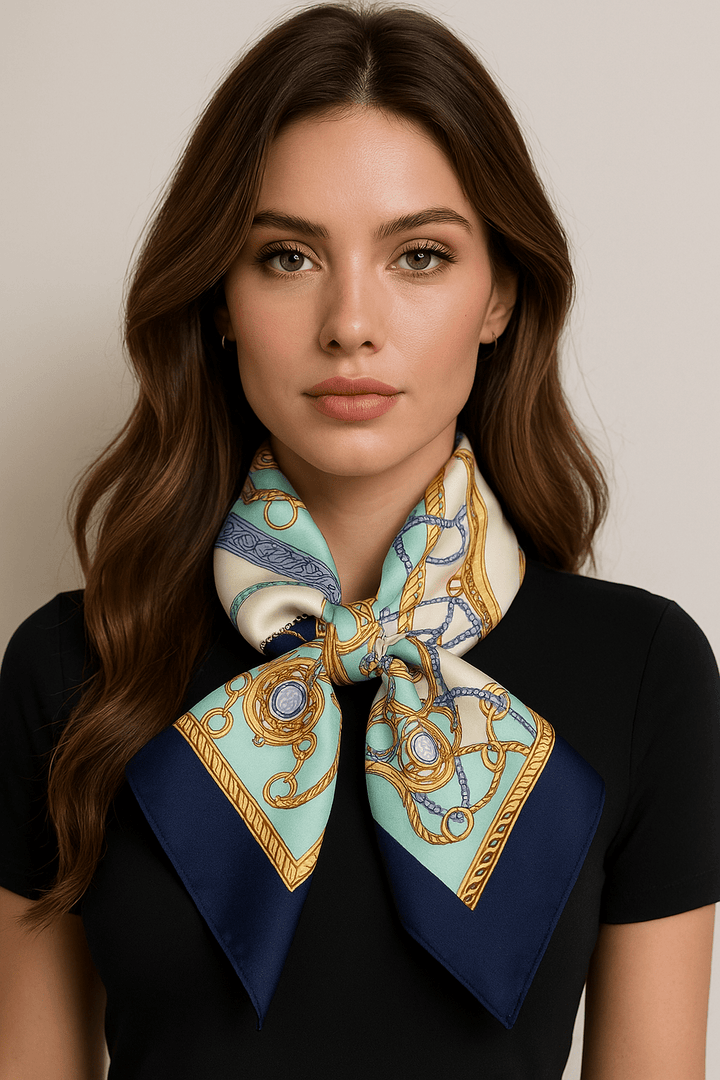 Grey Silk Scarf