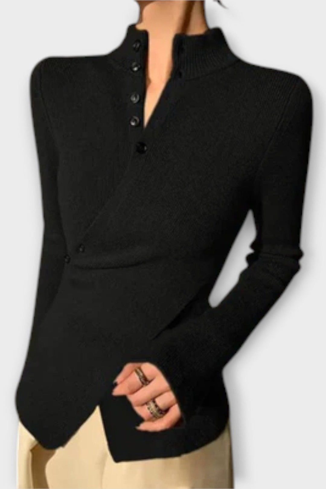 Grå | Strikket Sweater