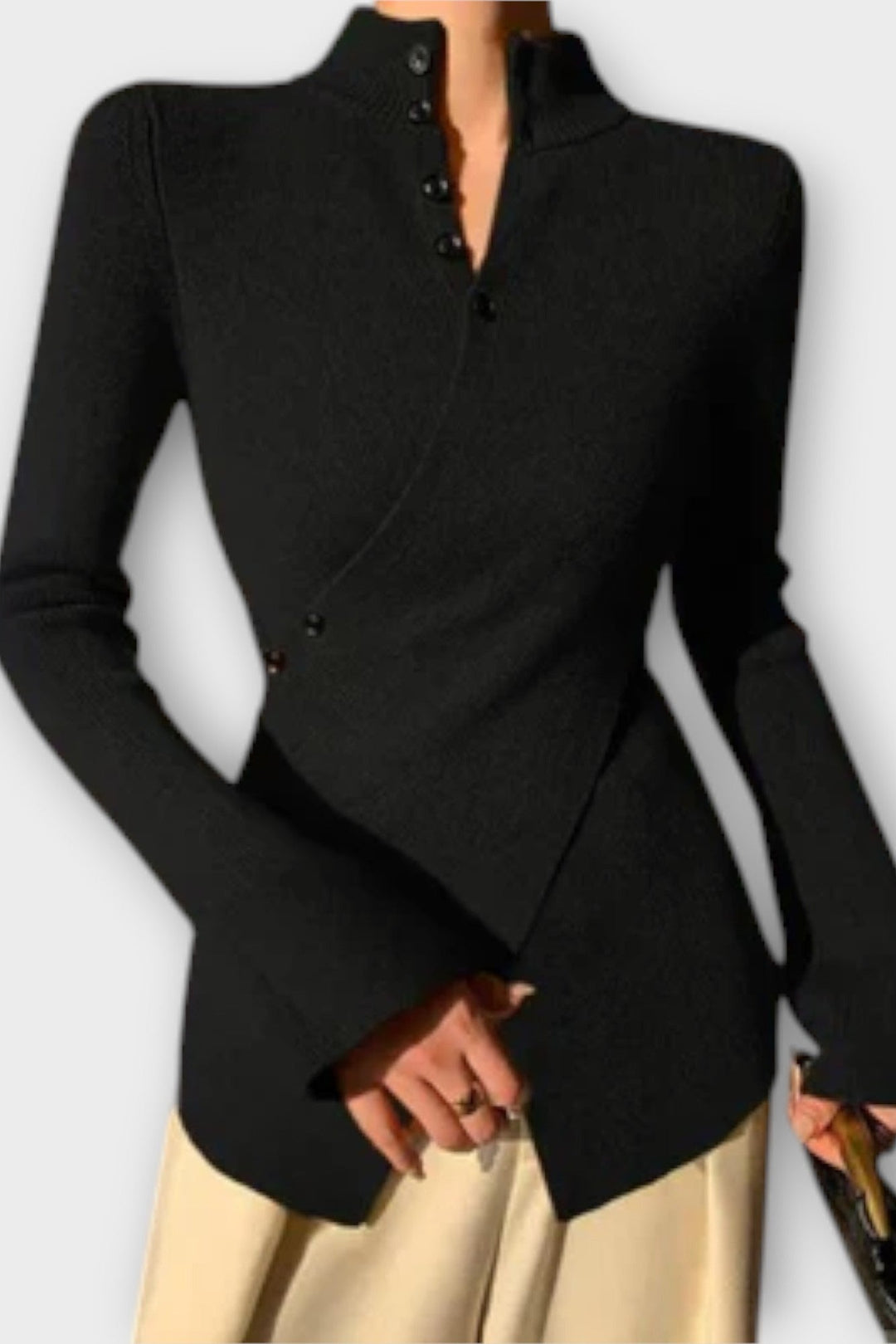 Grå | Strikket Sweater