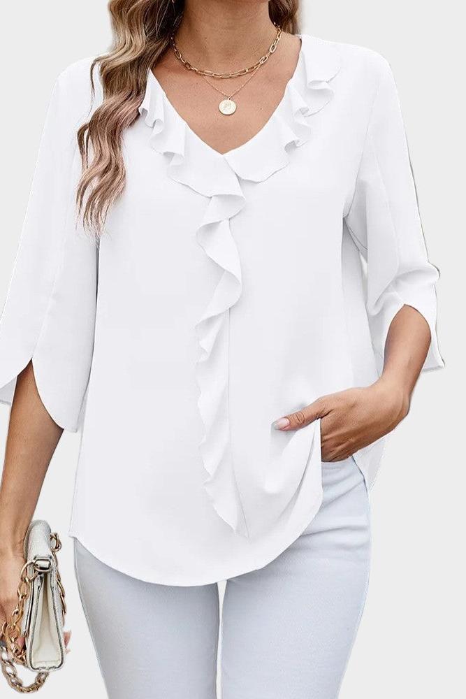 Helle | Ruffled Blouse