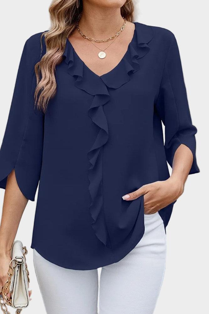 Helle | Ruffled Blouse