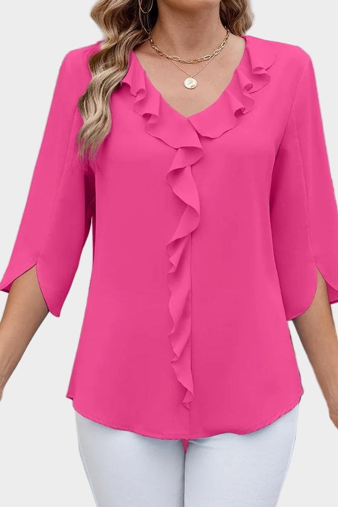 Helle | Ruffled Blouse