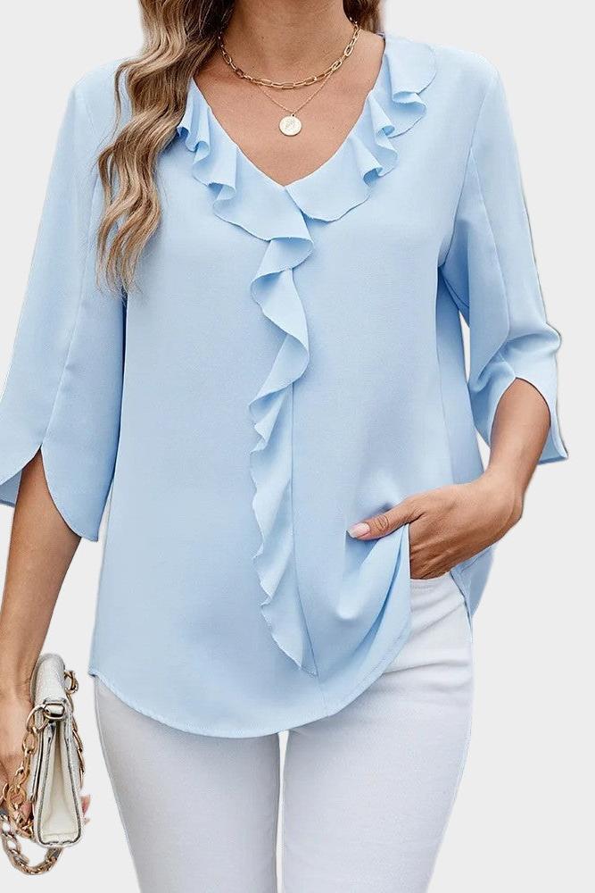 Helle | Ruffled Blouse