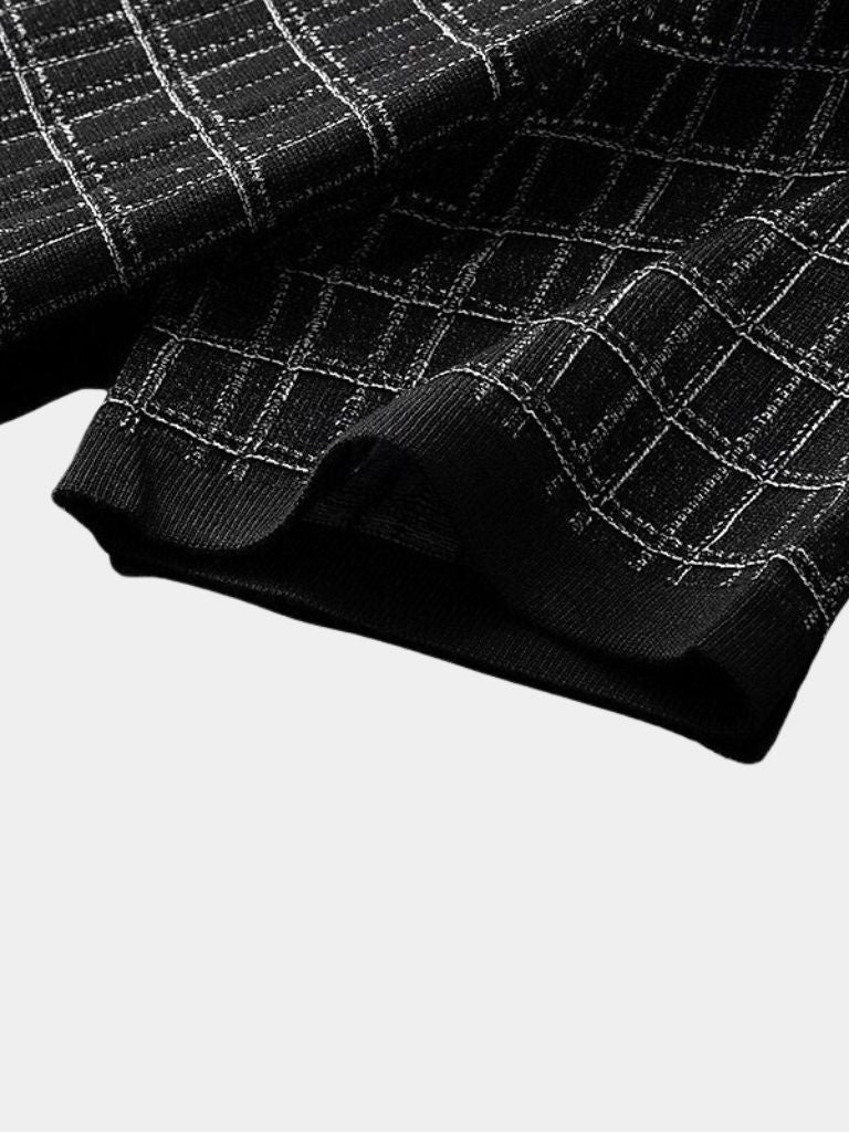 Holger™ | Classic Black Knit Polo