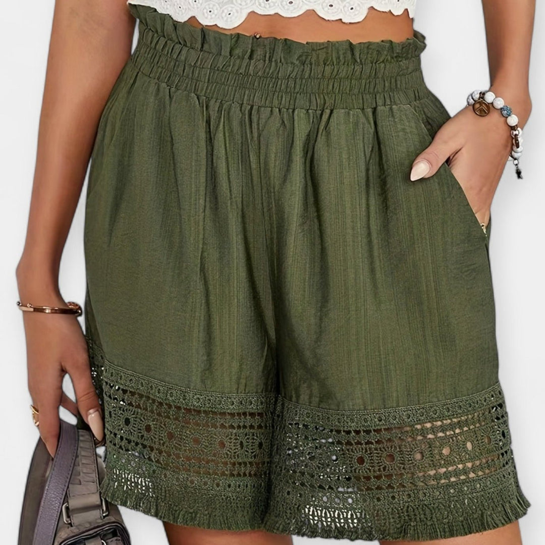 Ida | Blonde Denim Shorts