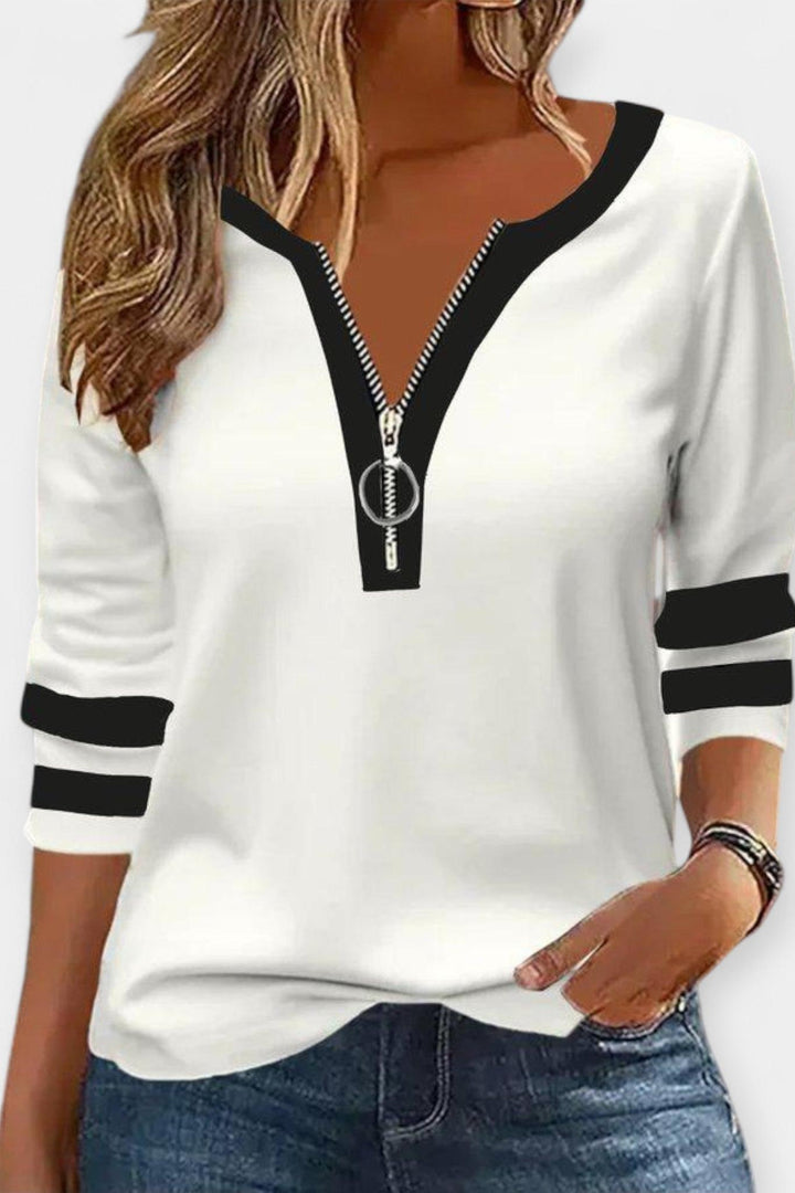 Ida | Langærmet Zip-Up