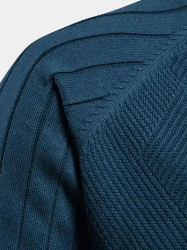 Jacquard | Strikket Cardigan med Lynlås