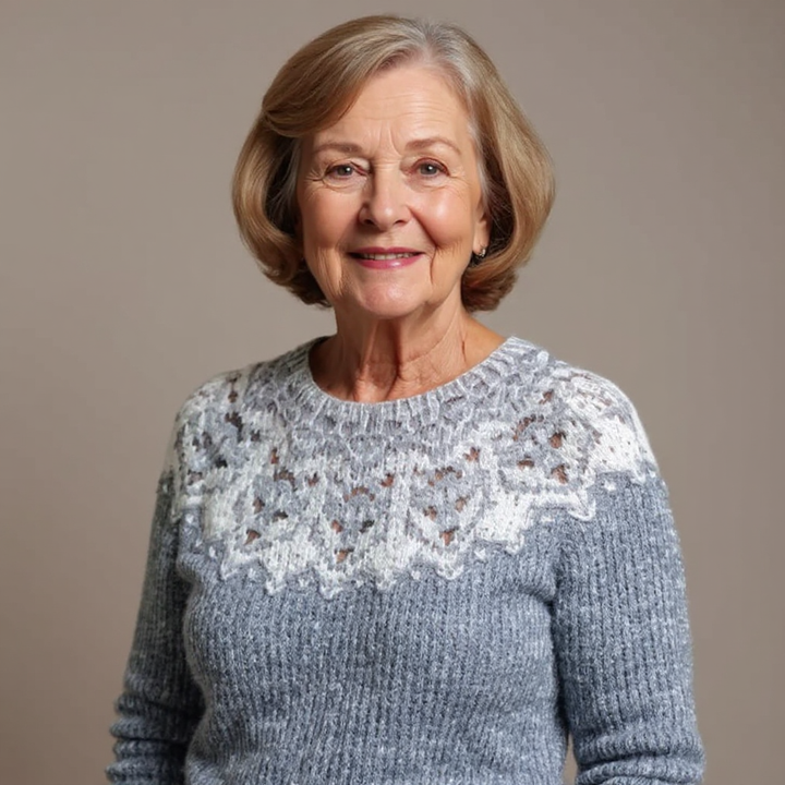 Jamie | Retro Island Knit Sweater