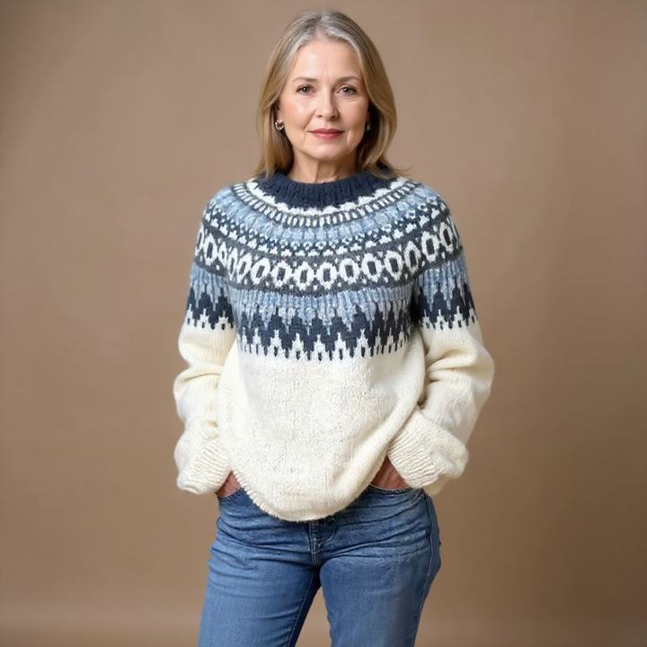 Janet | Retro Island Knit Sweater