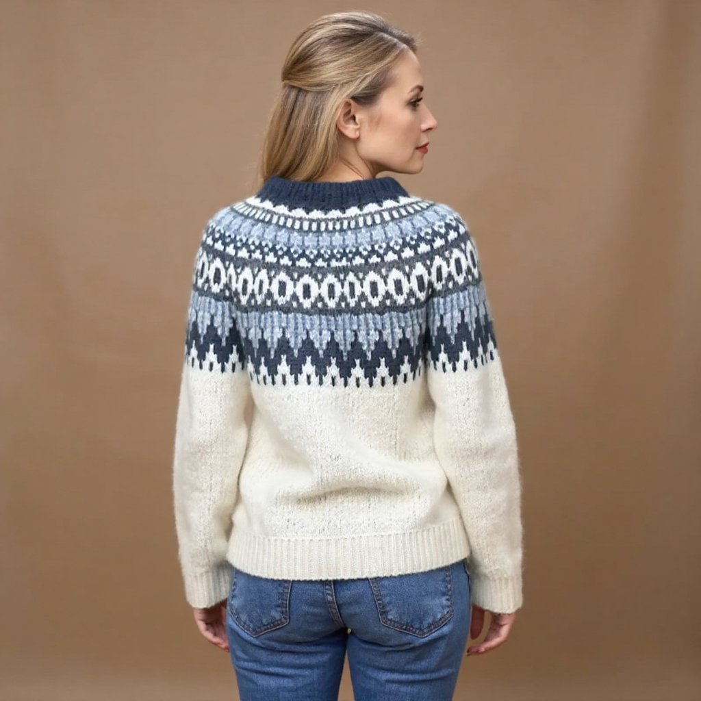 Janet | Retro Island Knit Sweater