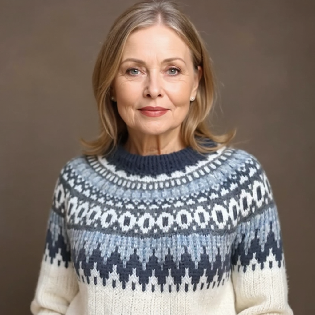 Janet | Retro Island Knit Sweater