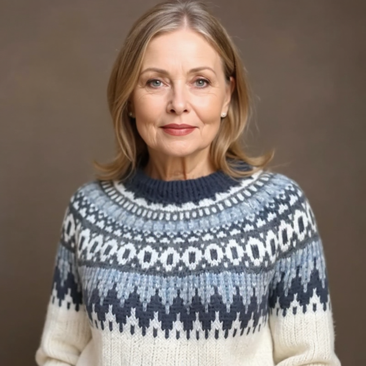 Janet | Retro Island Knit Sweater
