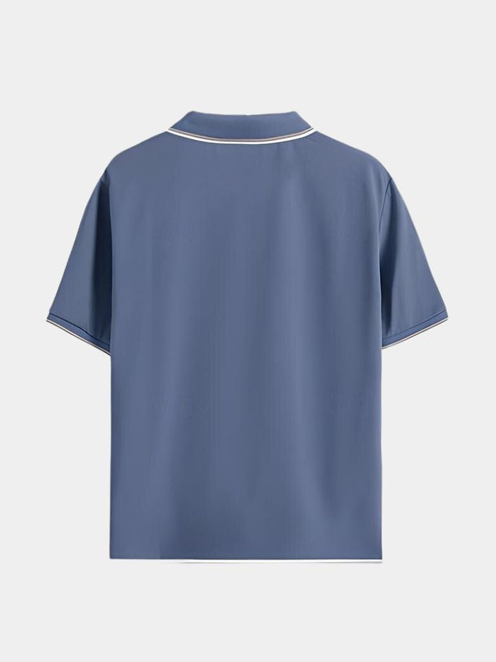 Jesper™ | Noir V-Neck Polo