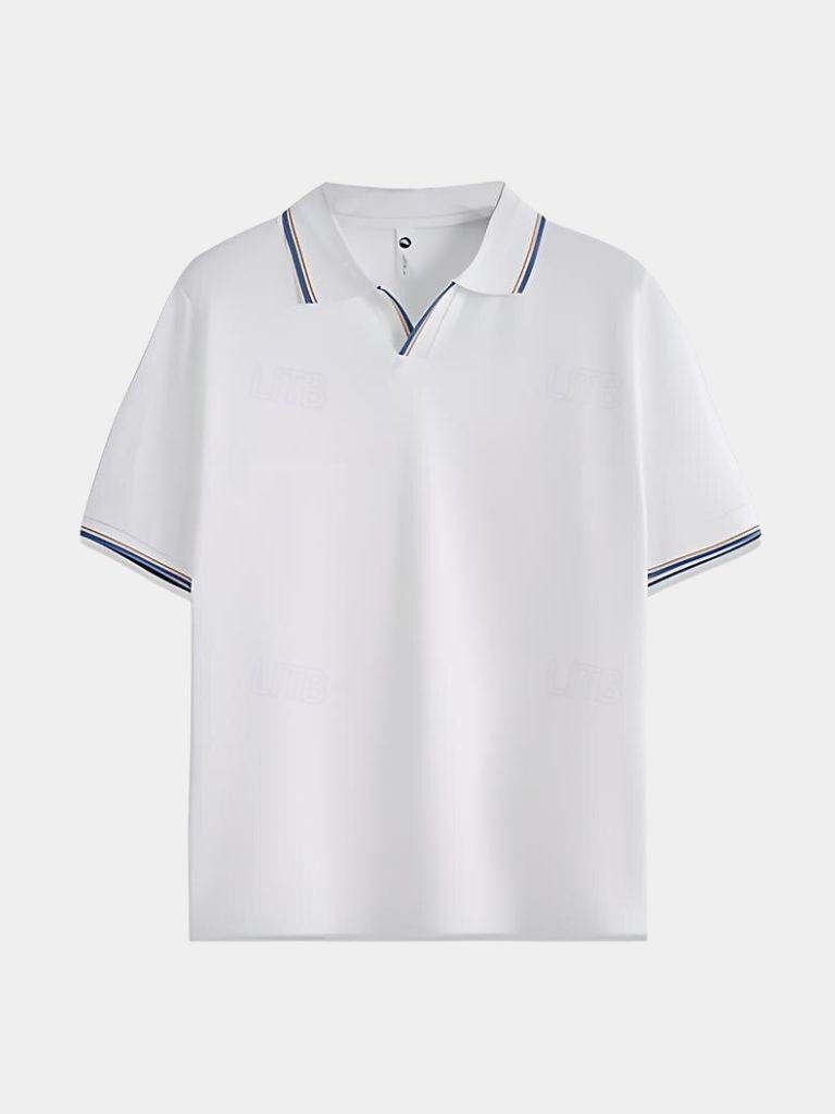 Jesper™ | Noir V-Neck Polo