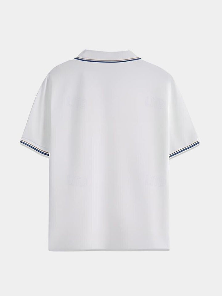 Jesper™ | Noir V-Neck Polo
