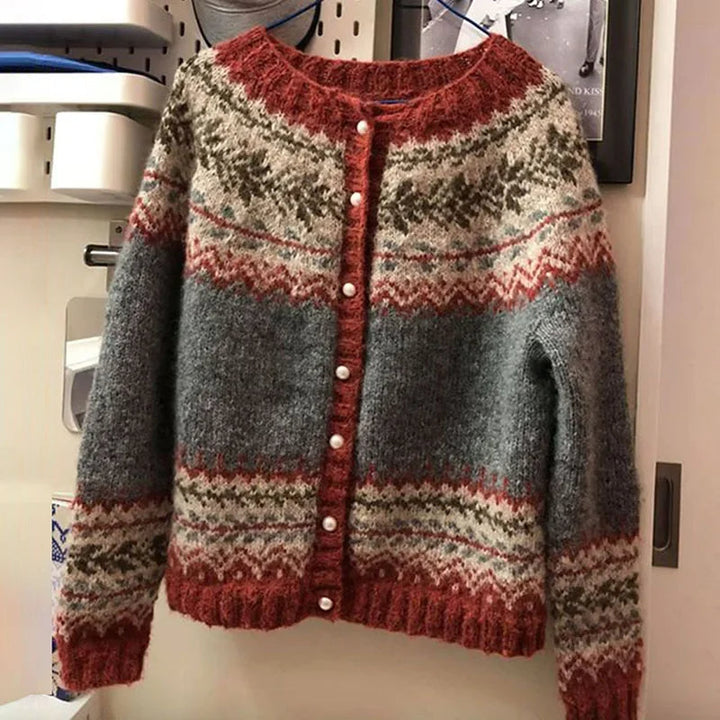 Jessica | Retro Island Knit Jacket