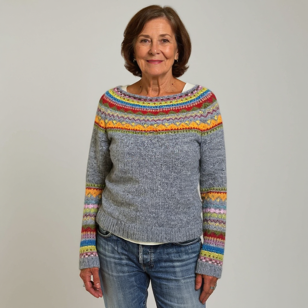 Joanna | Retro Island Knit Sweater