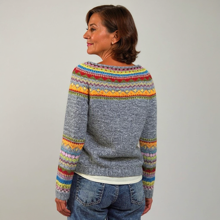 Joanna | Retro Island Knit Sweater