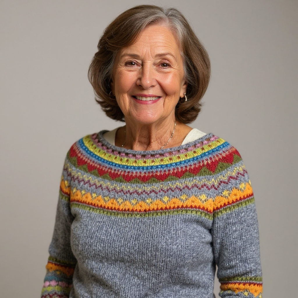 Joanna | Retro Island Knit Sweater